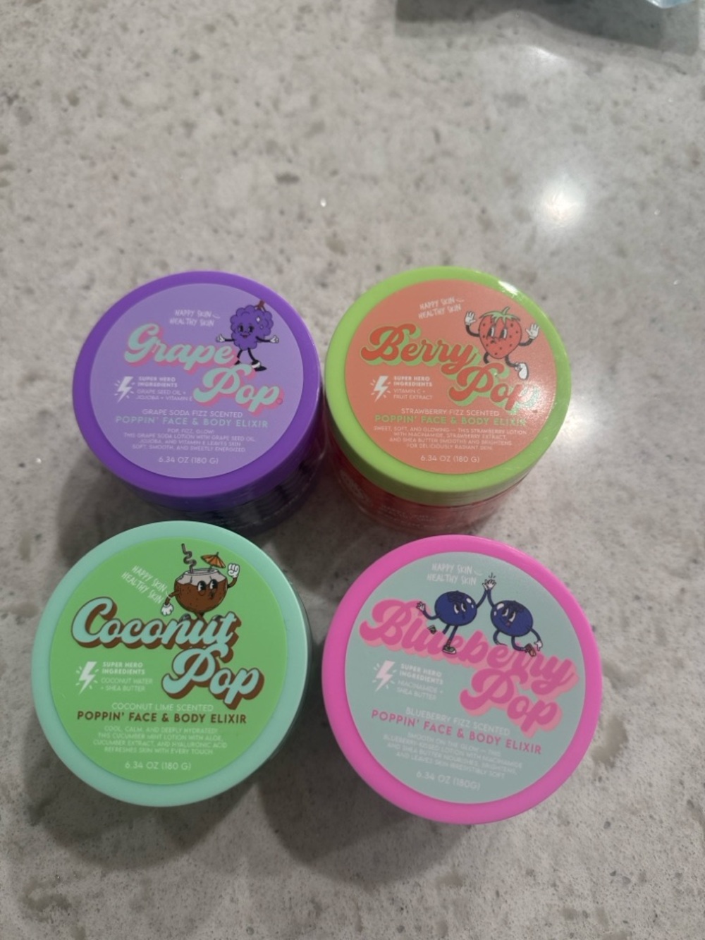 TikTok Viral Poppin Face & Body Elixir Bundle πππ₯₯π« Hydrating Glow Pods Set of 4 - Picture 2 of 5